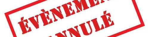 evenement annulé
