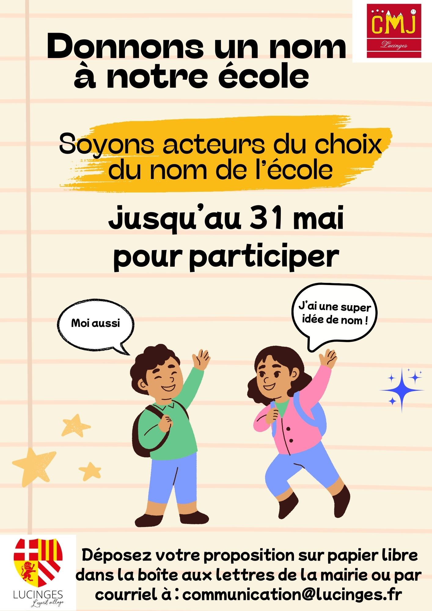 Nom école sondage