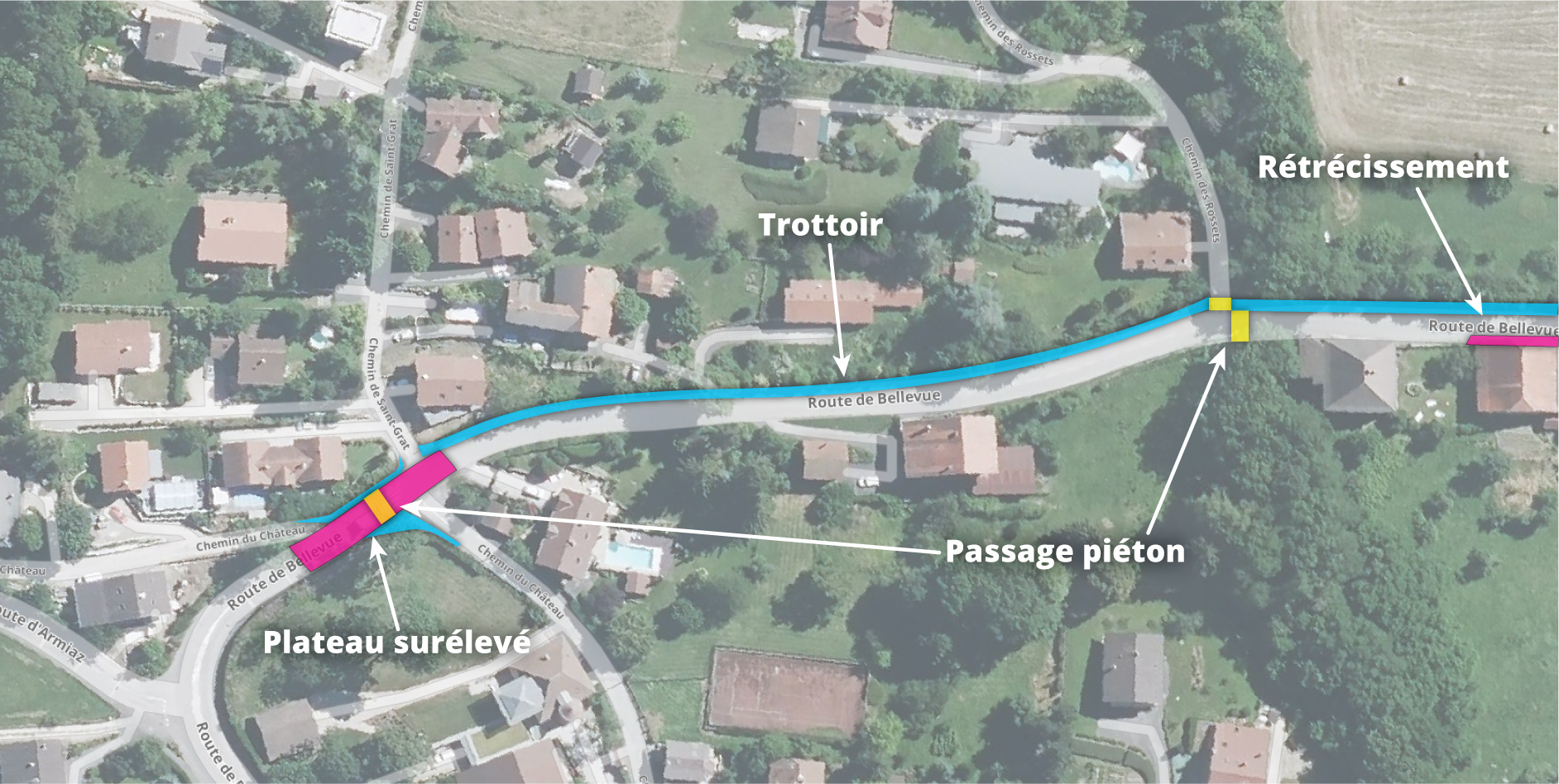 Travaux route Bellevue - P1