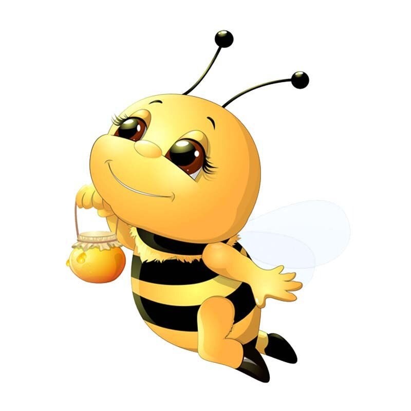 petite-abeille-volante-qui-porte-un-pot-de-miel