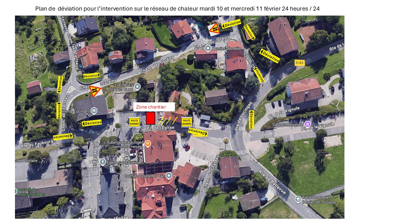 organisation déviation travaux réseau de chaleur février 2026