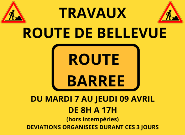 LOGO SITE POUR TRAVAUX ROUTE DE BELLEVUE